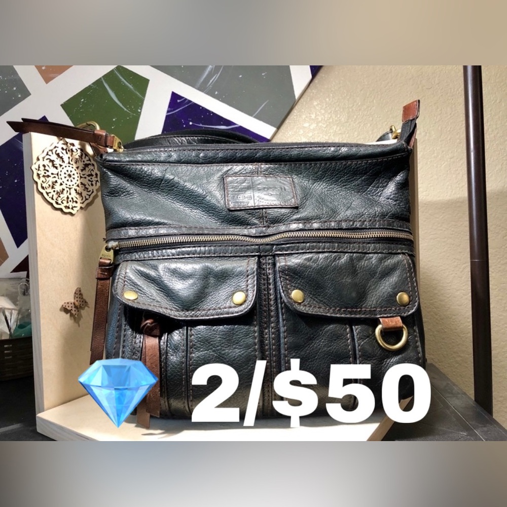 💎 Fossil Vintage Leather Crossbody